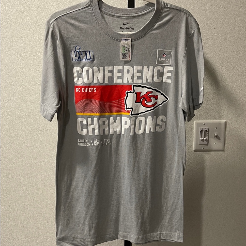 Nike Gray KC Chiefs Conference Champions Unisex Tee